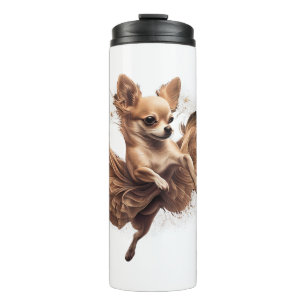 Chihuahua Ballerina Ballerina Tanz Thermosbecher