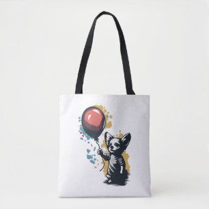 Chihuahua Balloon Niedlich Dog Chiwawa Funny Tasche