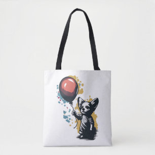 Chihuahua Balloon Niedlich Dog Chiwawa Funny Tasche