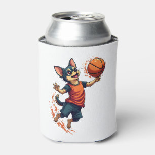 Chihuahua Basketball Player Sport Dunk Dosenkühler