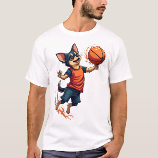 Chihuahua  Basketball  Player  Sport  Dunk T-Shirt