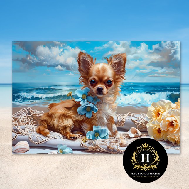 Chihuahua Beach Decoupage Seidenpapier (Von Creator hochgeladen)