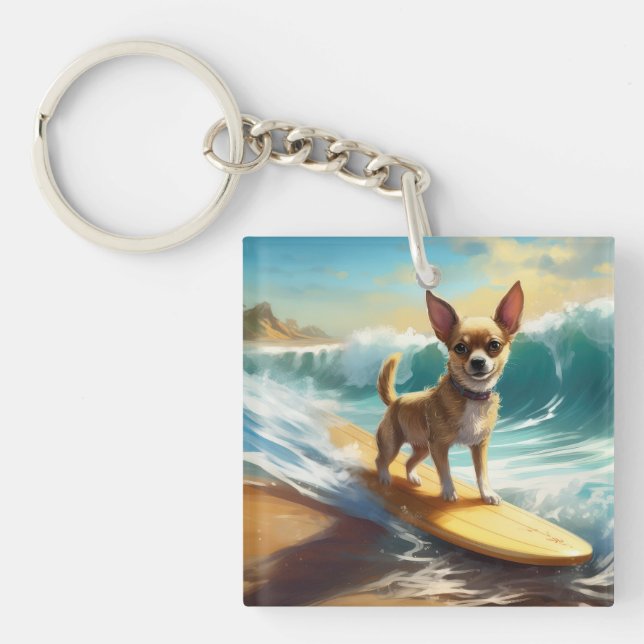 Chihuahua Beach Surf Peinture (Devant)