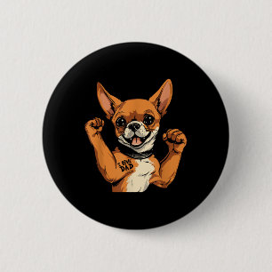 Chihuahua Biceps Tattoo - Hunde Rasse Haustier I L Button