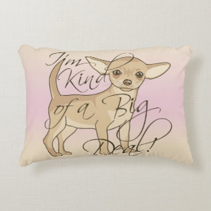 Chihuahua bin ich ein bisschen ein zierkissen