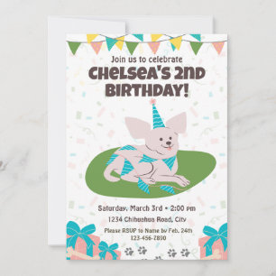 Chihuahua Birthday Einladung