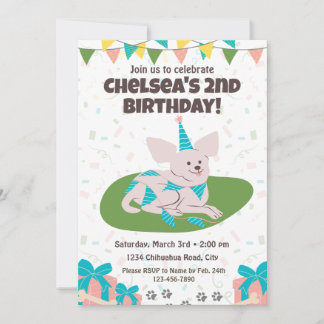 Chihuahua Birthday Einladung