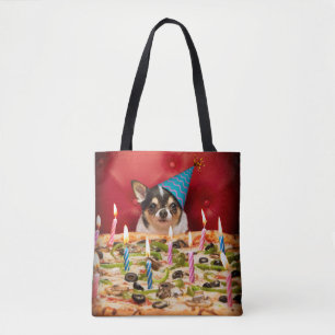 Chihuahua Birthday Pizza Pizza Tasche