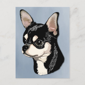 Chihuahua Black & Tan Postcard Postkarte