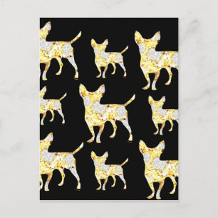 CHIHUAHUA BLING! POSTKARTE