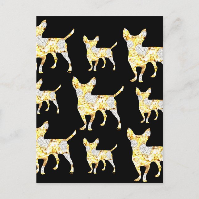 CHIHUAHUA BLING! POSTKARTE (Vorderseite)