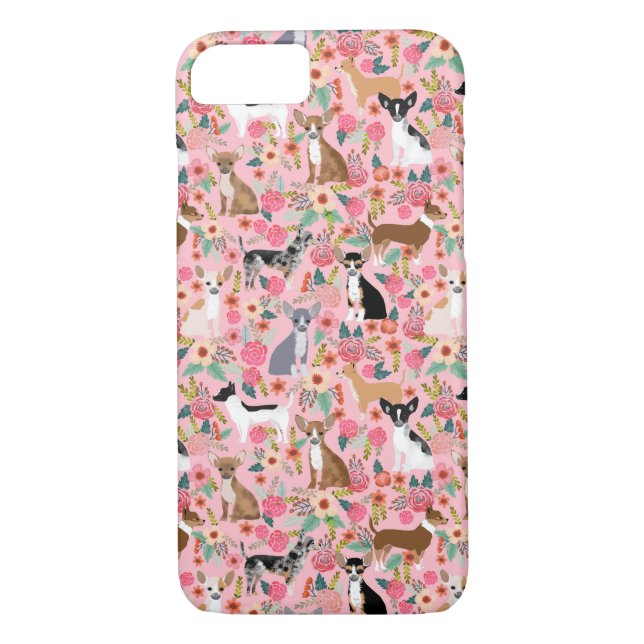 Chihuahua Blumeniphone Fall - Telefon-Hüllen Case-Mate iPhone Hülle (Rückseite)