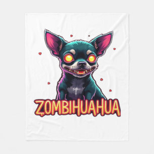 Chihuahua Chi Chichi Chiwawa Zombie Dog Halloween Fleecedecke