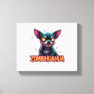 Chihuahua Chi Chichi Chiwawa Zombie Dog Halloween Leinwanddruck