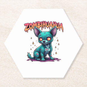Chihuahua Chi Chichi Chiwawa Zombie Dog Halloween Untersetzer