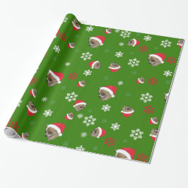 Chihuahua Chi Weihnachtsmannmütze Geschenkpapier