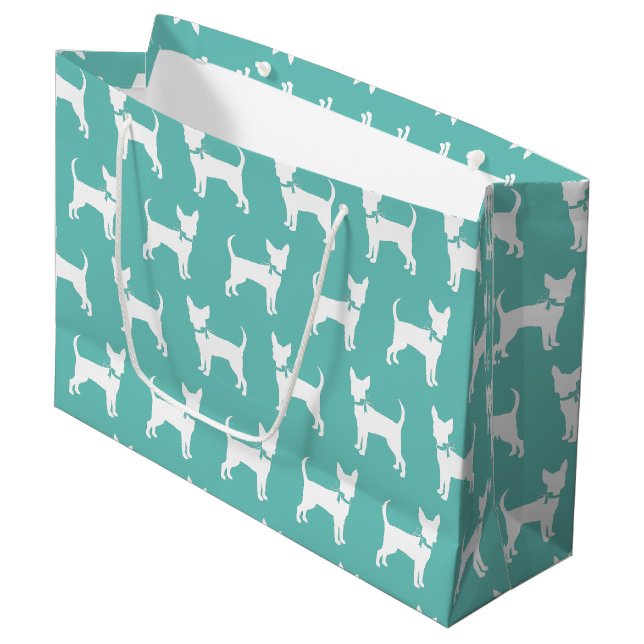 Chihuahua Chien Chien Chiot Gros Cadeau Sac (Devant Angle)