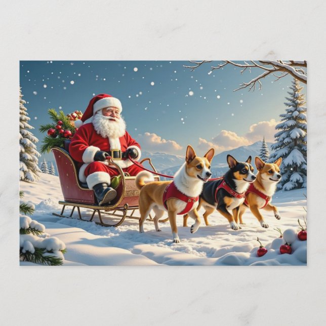 Chihuahua Christmas Card Feiertagskarte (Vorderseite)