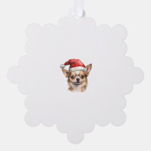 Chihuahua Christmas Dog Ornament Karte