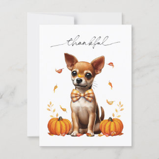 Chihuahua Chute Remerciements Carte de voeux d'act