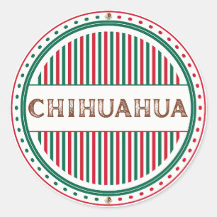 Chihuahua City Pride Emblem – Mexikanische Identit Runder Aufkleber