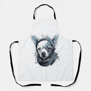 Chihuahua Cool Dog Rap Angesagt-Hop Gangster Schürze