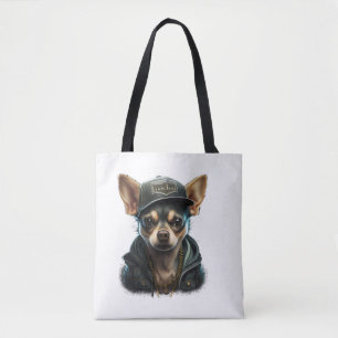 Chihuahua Cool Dog Rap Angesagt-Hop Gangster Tasche