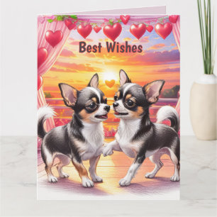 Chihuahua Coole Welpen Dankeskarte