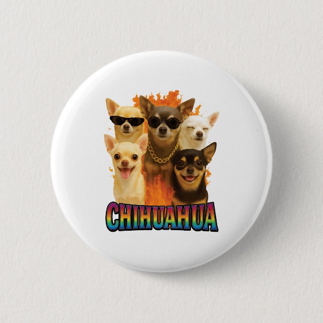 Chihuahua Copy Button (Vorderseite)