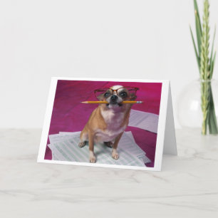 Chihuahua danken Ihnen zu kardieren Dankeskarte