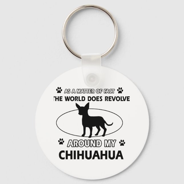 Chihuahua design schlüsselanhänger (Vorderseite)