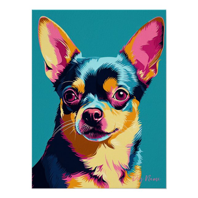 Chihuahua Dog 001 - Bruno Pokopen Poster (Vorderseite)