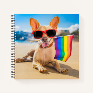 Chihuahua Dog am Strand Notizbuch