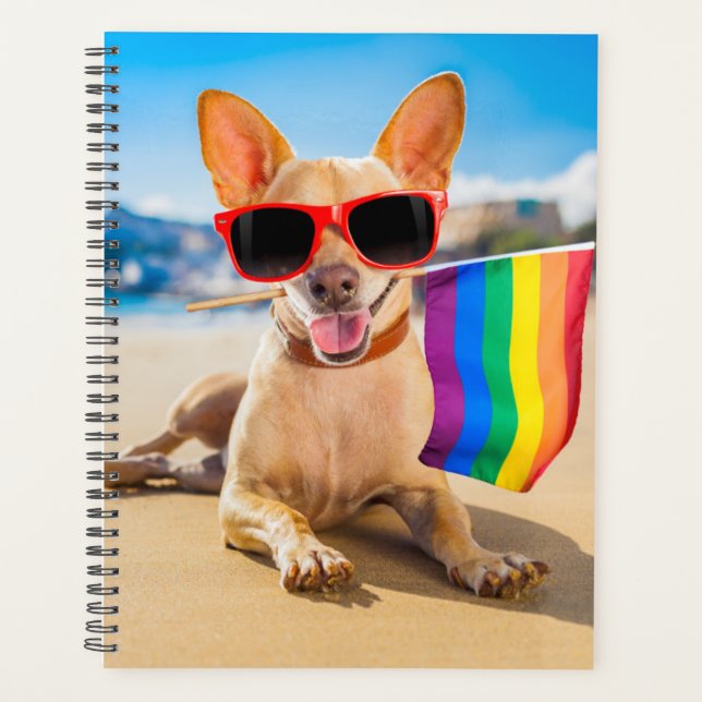 Chihuahua Dog am Strand Planer (Vorderseite)