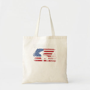Chihuahua Dog American Flag Retro Dog Silhouette C Tragetasche
