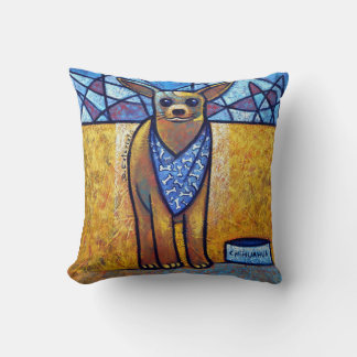 Chihuahua Dog Art - Contemporary Cubist Throw Pill Kissen