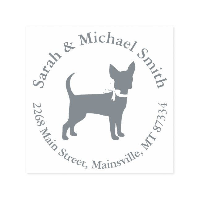 Chihuahua Dog Baby Duwer Gender Neutral Permastempel (Design)