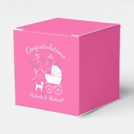 Chihuahua Dog Babydusche Pink Girl Geschenkschachtel