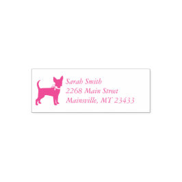 Chihuahua Dog Babydusche Pink Girl Permastempel