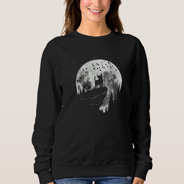 Chihuahua Dog Breed Night Stroll for Dog Owner Pre Sweatshirt (Vorderseite)