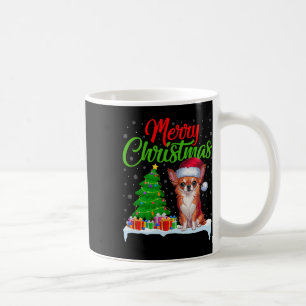 Chihuahua Dog Christmas Tree Lights Xmas Chihuahua Kaffeetasse