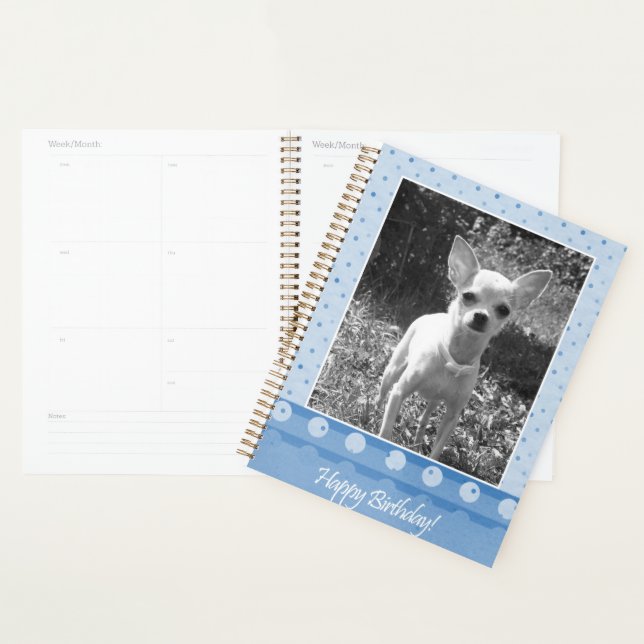 Chihuahua Dog Happy Birthday Planer (Anzeige)