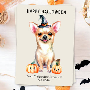 Chihuahua Dog Happy Halloween Feiertagskarte