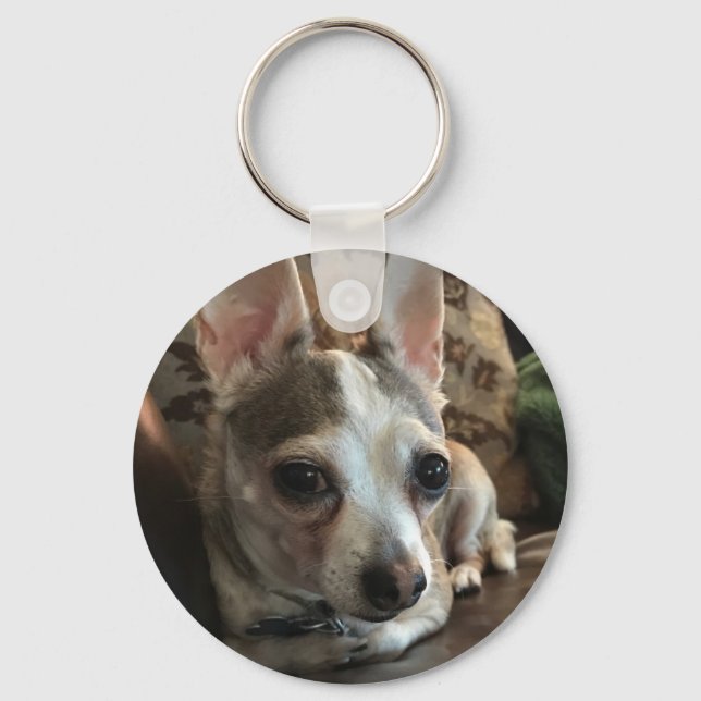 Chihuahua Dog Key Chain Schlüsselanhänger (Vorderseite)