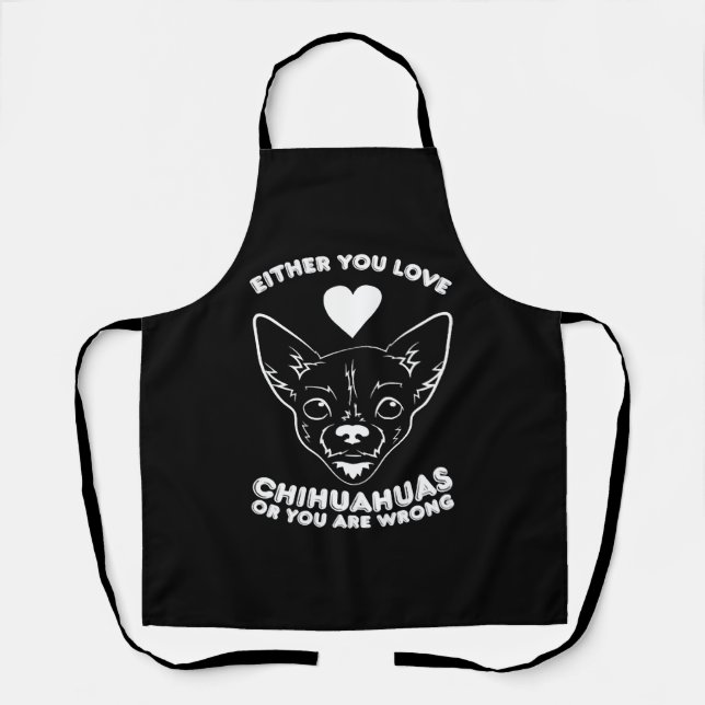 Chihuahua Dog Lover Schürze (Vorderseite)