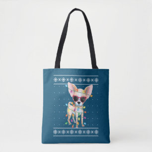 Chihuahua Dog Mama Frauen Weihnachten hässlich Swe Tasche