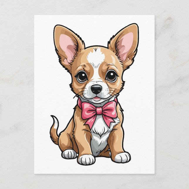 Chihuahua Dog Postkarte (Vorderseite)