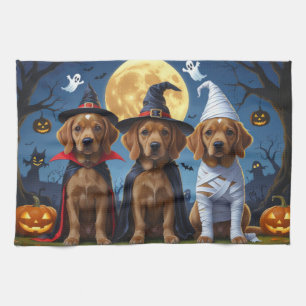 Chihuahua Dog Pumpkin Halloween Funny Geschirrtuch