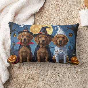 Chihuahua Dog Pumpkin Halloween Funny Lendenkissen