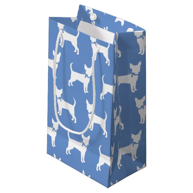 Chihuahua Dog Puppy Kleine Geschenktüte (Vorderseite Schrägansicht)